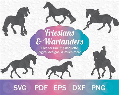 Dressage Horses, Friesian Horse, Draft Horses, Scal, Dxf, Unicorn Svg