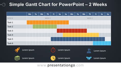 Simple Gantt Chart Powerpoint Diagram Slidemodel Images