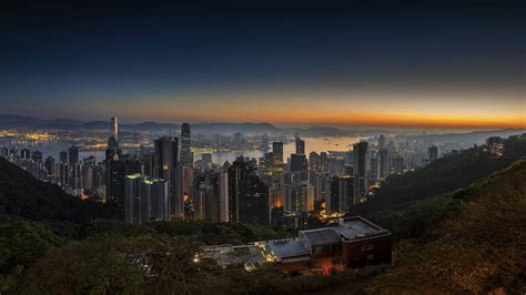 Hong Kong At Sunrise 4k