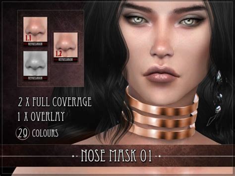 The Sims Resource Nose Mask 01 Set By Remussirion Sims