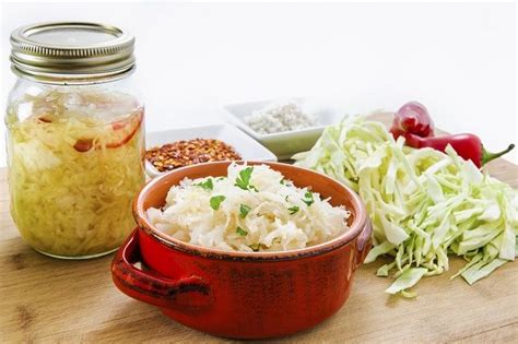 homemade fermented cabbage sauerkraut