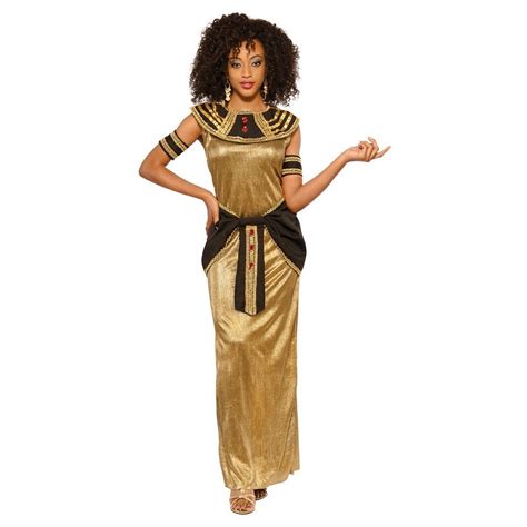 Egyptian Princess Cleopatra Queen Of The Nile Adult Womens Halloween Costume S L Ebay