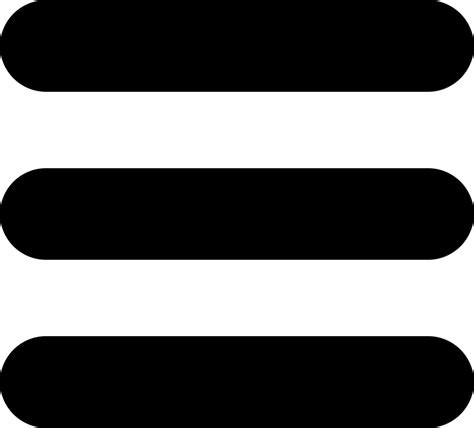 Menu Button Of Three Horizontal Lines Svg Png Icon Free Download