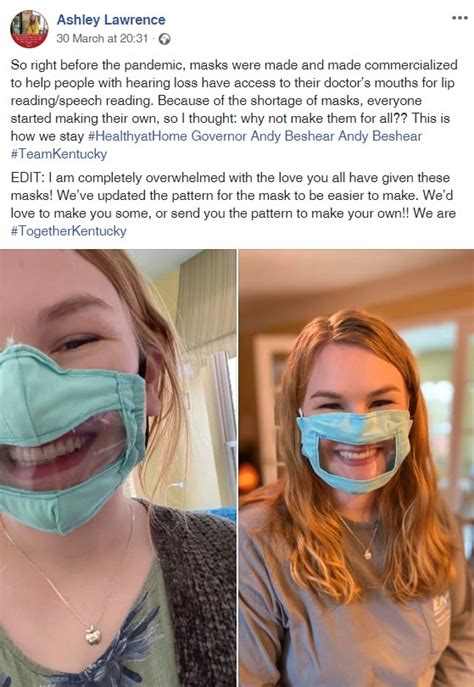 Student Makes Special Face Mask For People Who Are Deaf Or