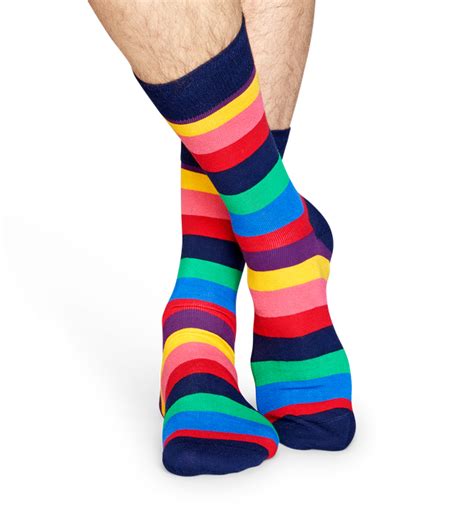 Multicolor Baumwollsocken: Stripe Design | Happy Socks | Herrensocken, Bunte socken, Herren socken