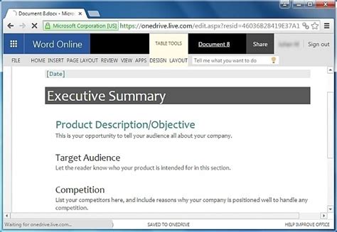 Executive Summary Template Microsoft Word Collection