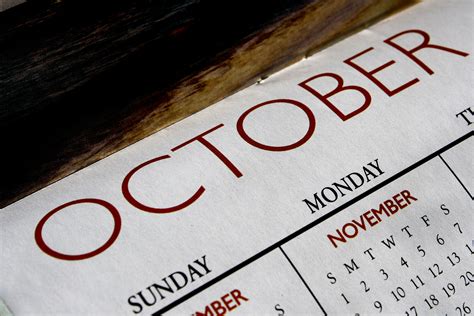 October Calendar Picture Free Photograph Photos Public Domain
