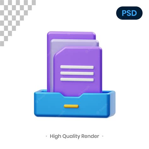 Premium Psd Inbox 3d Icon Premium Psd