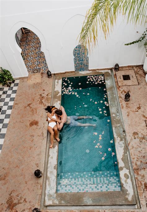 Sexy Moroccan Pool Couples Photo Shoot Popsugar Love Sex Photo