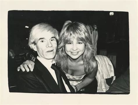 Andy Warhol And Pia Zadora During A Photoshoot At The Factory In