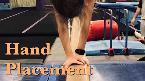 back handspring hand placement on balance beam youtube