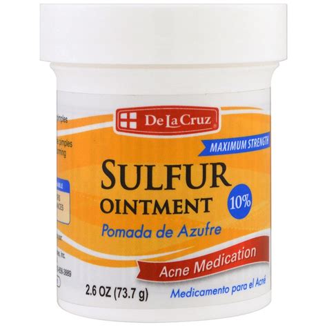 Hba Mart De La Cruz 10 Sulphur Medication Ointment Acne Medicated