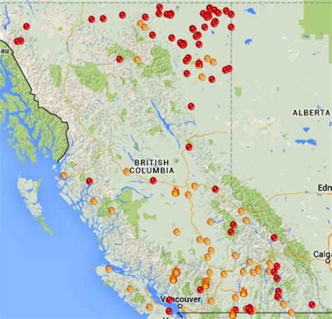 Bc Fire Map Update Evacuation Alert Issued Due To Shovel Lake