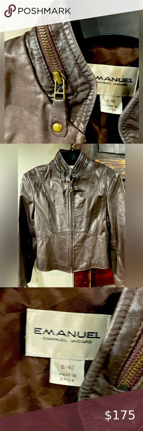 Emanuel Ungaro Leather Jacket Size Is 820 Would Be Classified As