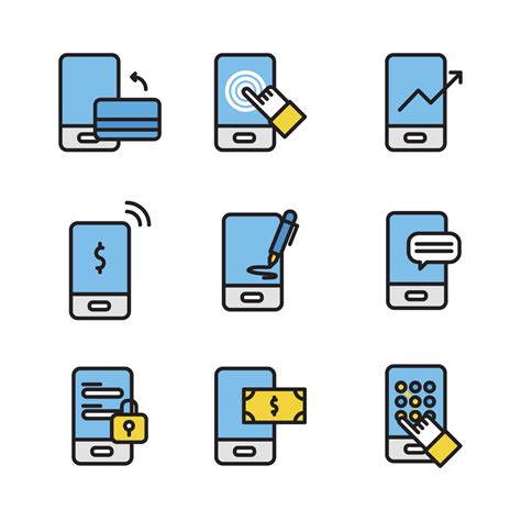Nokia objects icons office other other brands phones icons popular rss feeds smartphones soccer social bookmarks. Outlined Set Of Payment Icons 218137 Vector Art at Vecteezy