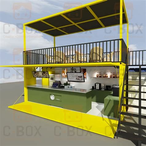 Cbox 2021 Prefabricated Street Bubble Tea Ice Cream Bar Mobile
