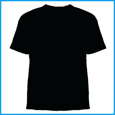 Black T Shirt Template Vector At Collection Of Black