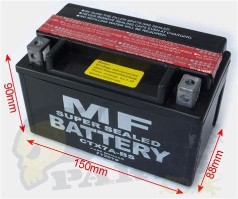 Moped Battery 12v Scooter Batteries Pedparts Uk