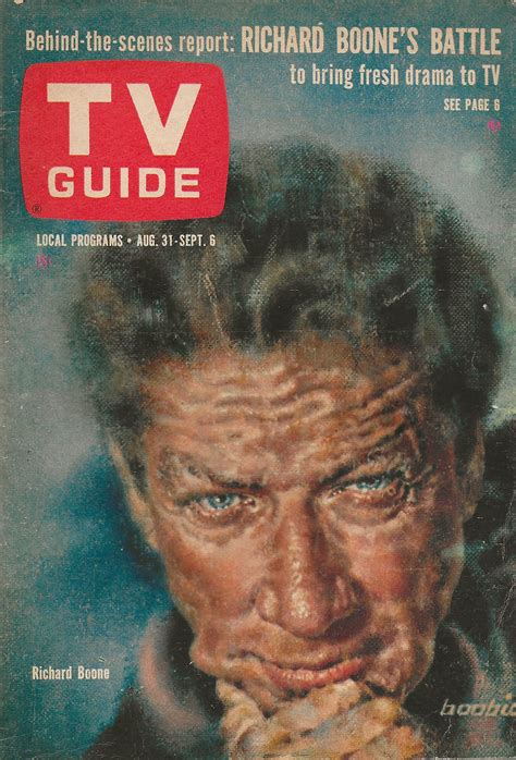 Tv Guide August 31 1963 Richard Boone Have Gun Will Travel 1963