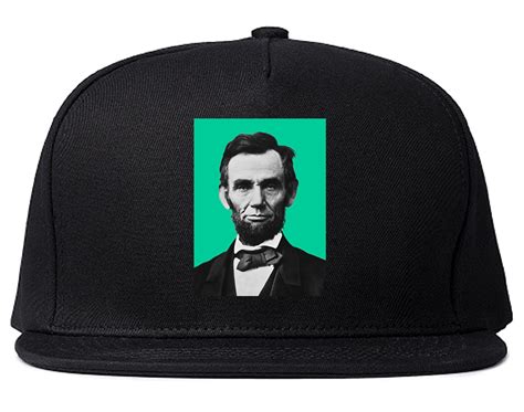 Abraham Lincoln Portrait Mens Snapback Hat Cap Kings Of Ny