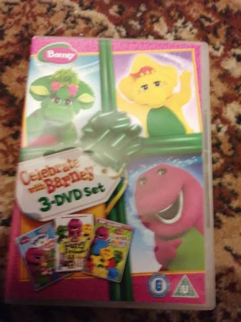 Barney Celebrate With Barney Triple Pack Dvd R2 Uk 123 Picclick