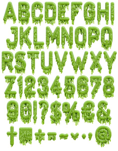 Creepy Font Green Opentype Typeface