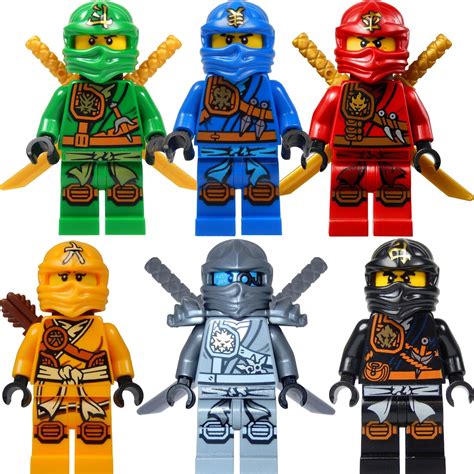 Lego Ninjagotm Ninjas Set Of 6 Lloyd Skylor Zane Cole Jay Kai
