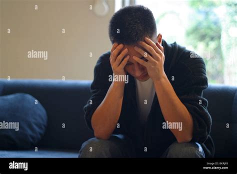 Depressed Man Stock Photo Alamy