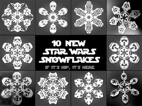 Its Snowing Star Wars Again 19 New Star Wars Diy Snowflake Templates