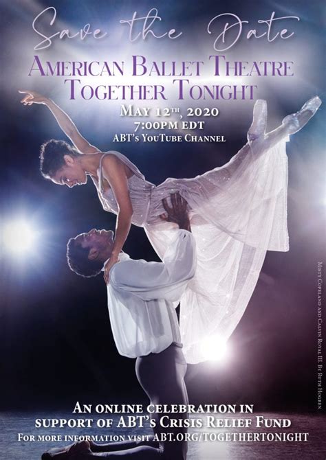 American Ballet Theatre Together Tonight Online Gala Celebrating Abts