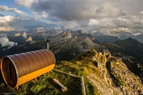 Rifugio Lagazuoi Dolomites Italy Sauna With A View By Peter Luxem On