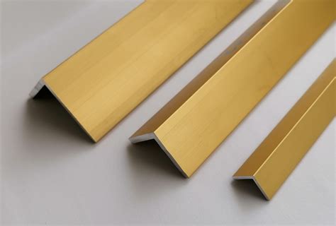 Aluminium Angles Gold Anodised