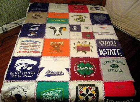 Get Your Old T Shirts Made Into A Comfy T Shirt Quilt At Ragtagts