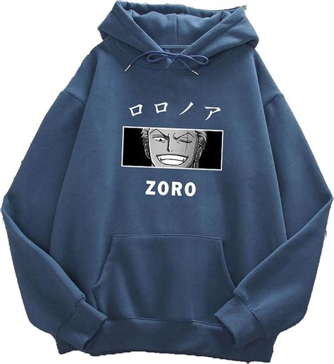 Roronoa Zoro Print Hoodies Men One Piece Anime Sweatshirts Hooded 2021