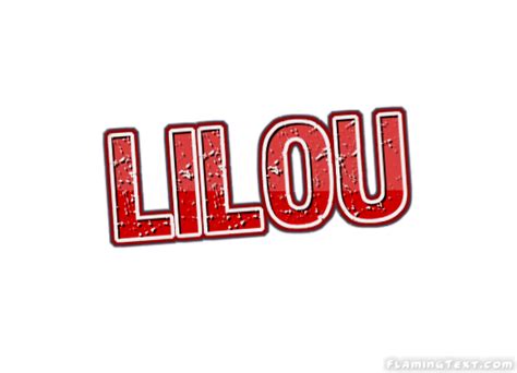 Lilou Лого Бесплатный инструмент для дизайна имени от Flaming Text
