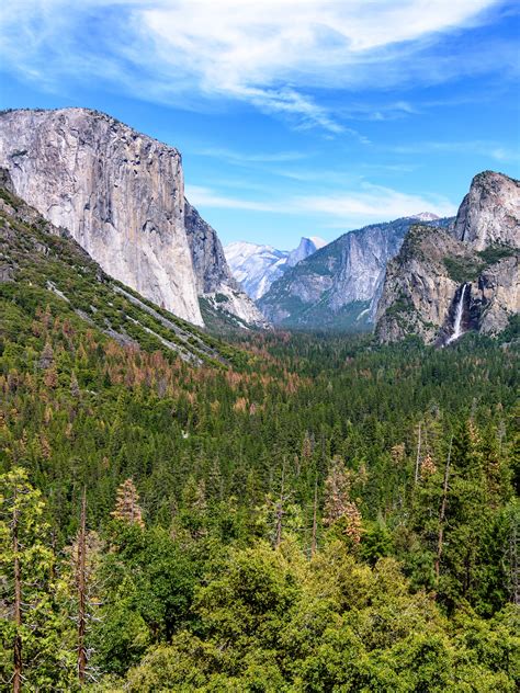 Yosemite National Park Wallpaper 4k Mountains California Blue Sky