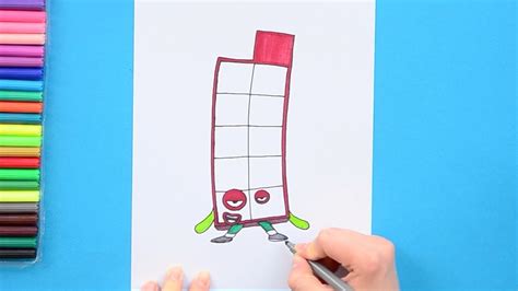 How To Draw Number 11 Numberblocks Youtube