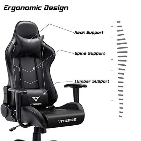 Best gaming chair on a budget #furmax #notsponsored #gaming. Vitesse Gaming Chair (Sillas Gaming) Video Gaming Chair Ergonomic Computer Desk Chair High Back ...