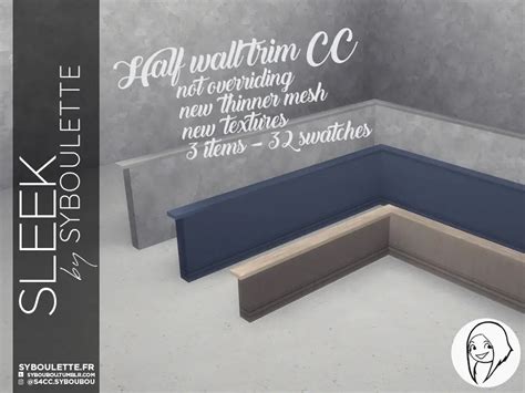 Halfwall Syboulette Custom Content For The Sims 4