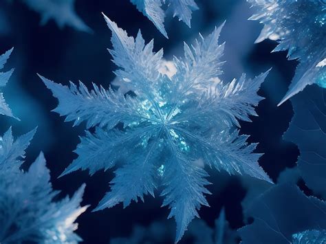 Premium Ai Image Abstract Ice Crystals