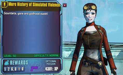 Other challenges are based around. Borderlands 2: More History of Simulated Violence - Orcz.com, The Video Games Wiki