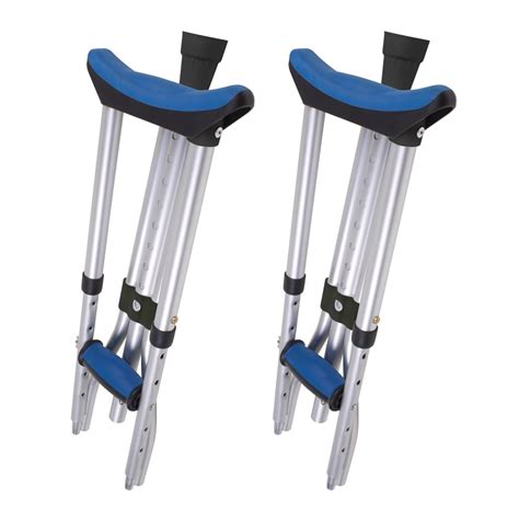 Carex Folding Crutches Aluminum Underarm Crutches For Youth Adult And