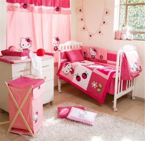 Your baby is sure to be happy with this beautiful 6 piece set that will complete the look and feel of your. Hello Kitty 4-Piece Crib Bedding Set | Nursery bedding ...