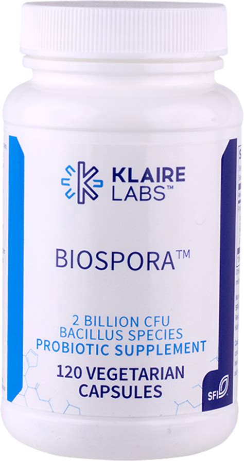 Biospora Vegetarische Capsules Klaire Labs Vitalabo Onlineshop