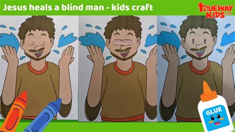 Jesus Heals A Blind Man Bible Craft Easy Craft For Kids Youtube