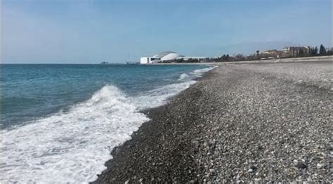 Freaque Waves Peaceful Black Sea Beach At Sochi