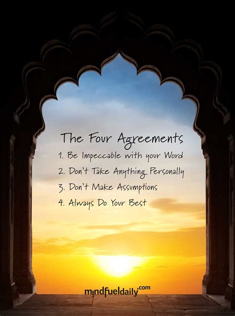The Four Agreements Mind Fuel Daily Feed The Spirit The Four