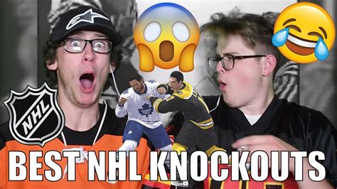 Hockey Reaction Best Nhl Knockouts Youtube