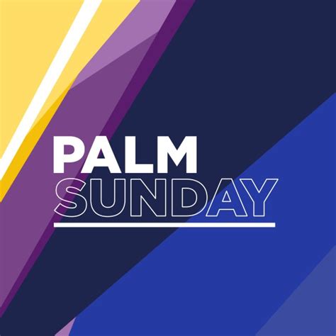 Palm Sunday Colors Social Media Graphic Clover Media