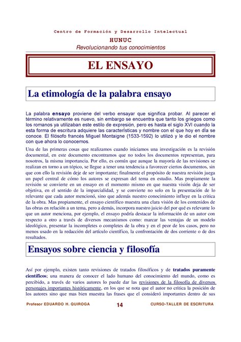 El Ensayo By Juan Monarrez Issuu